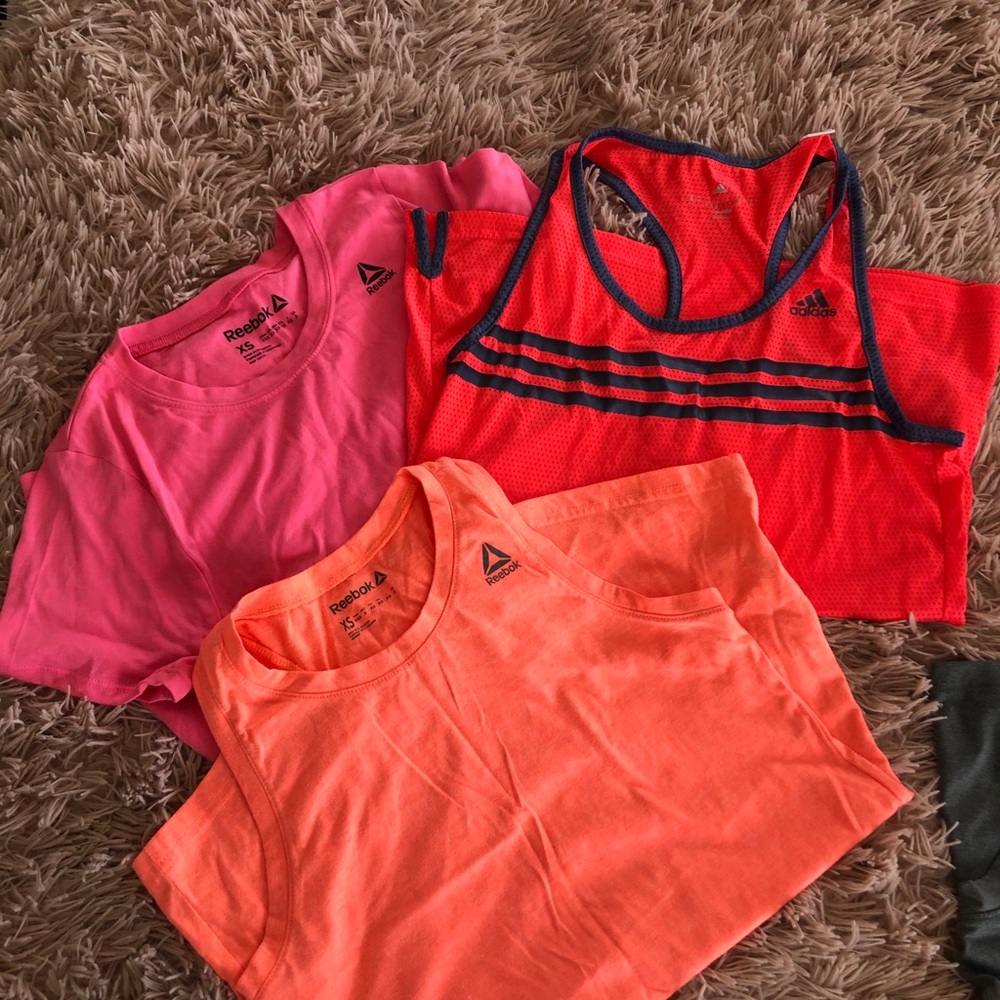 3 athletic tops